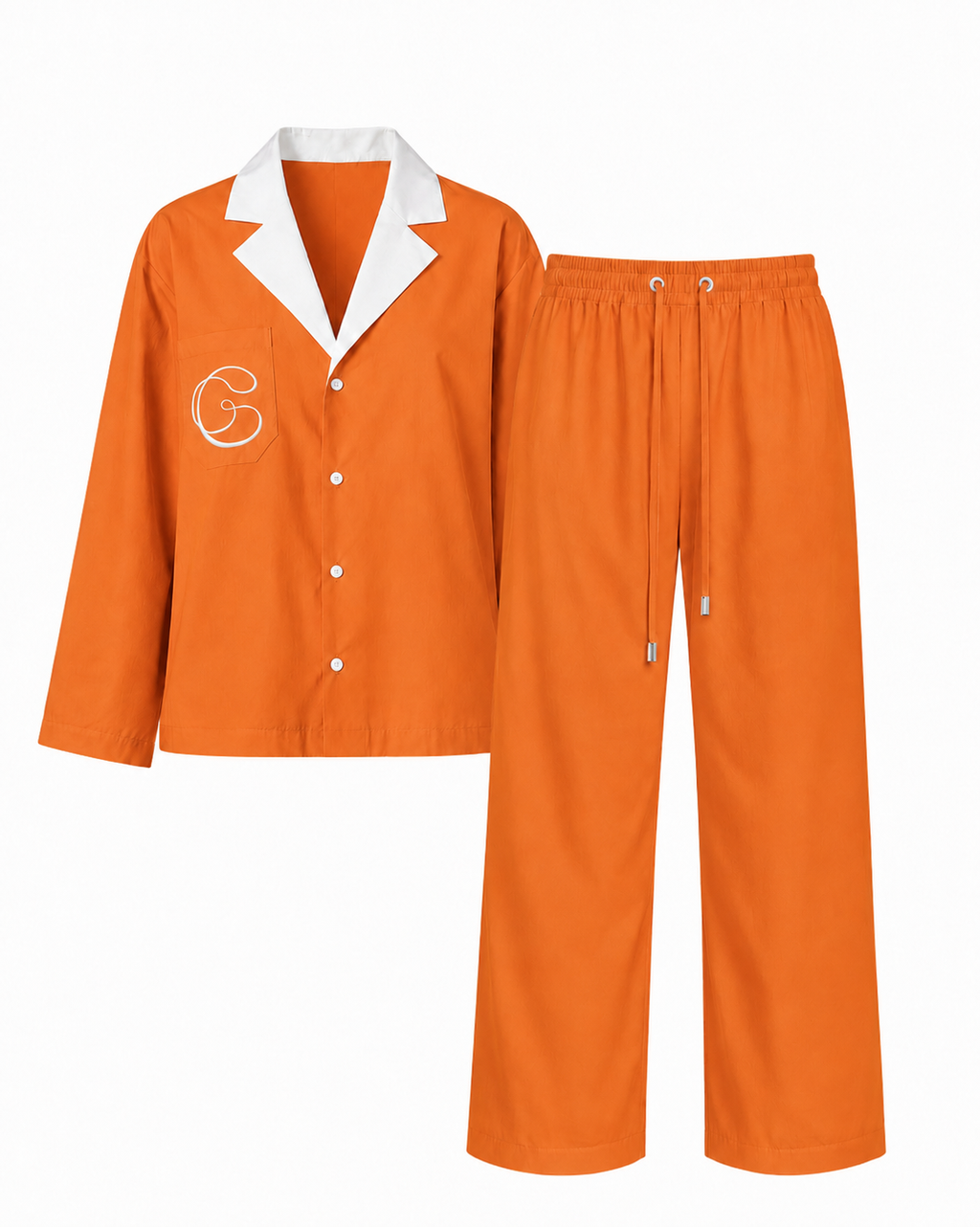 Pajama Style Suit — Orange