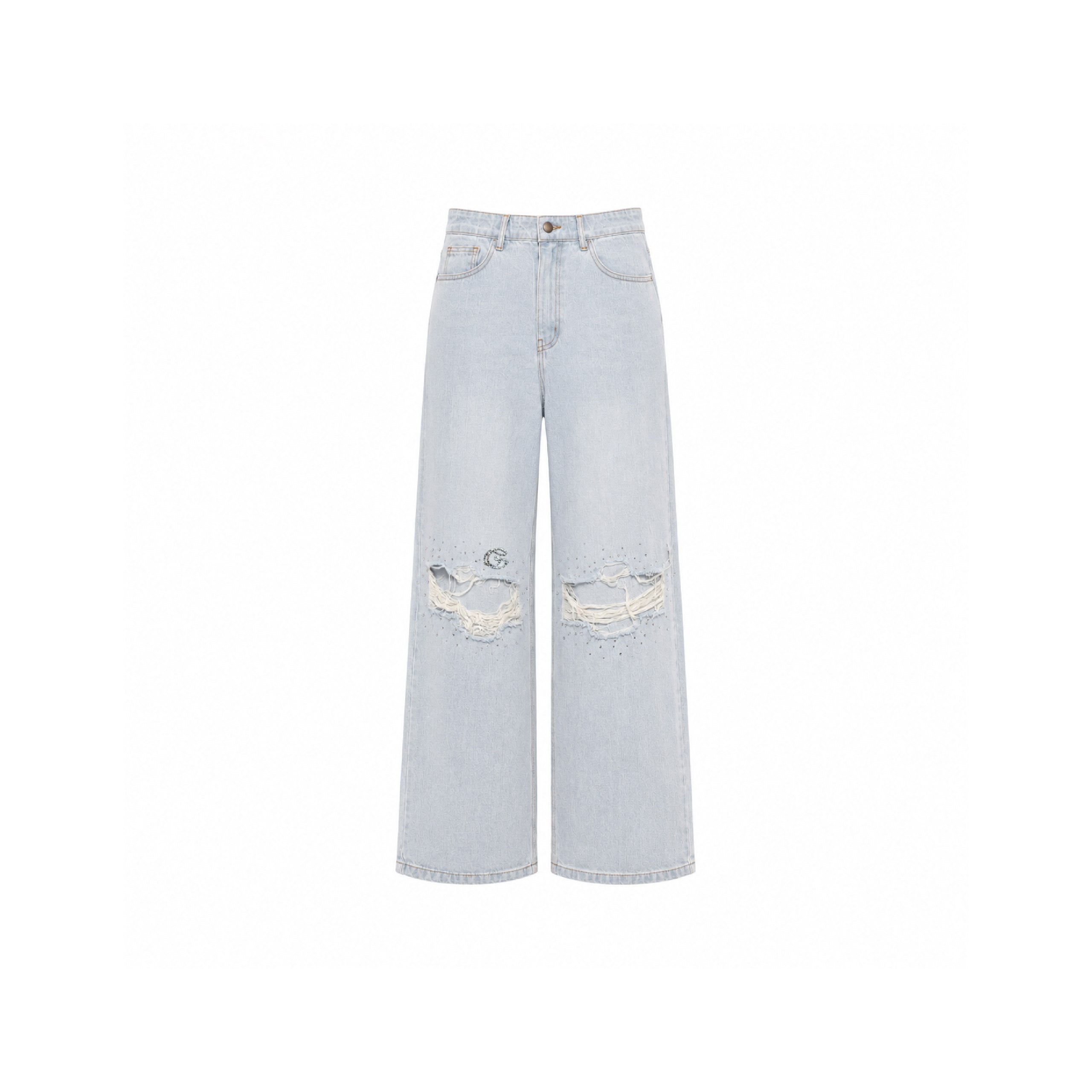 Jeans with knee slits G | GASANOVA