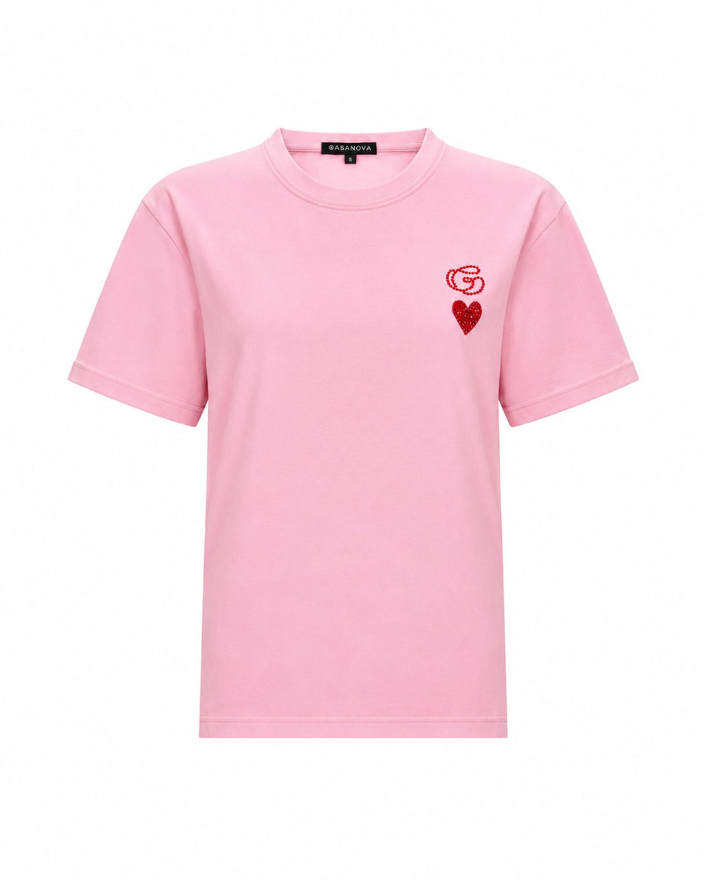T-shirt with G and Heart Print