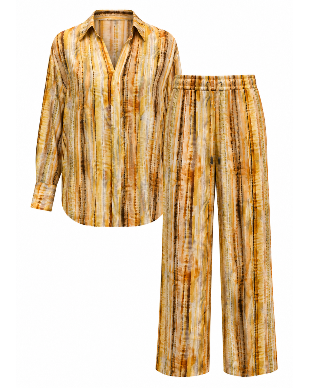 Striped Suit — Yellow