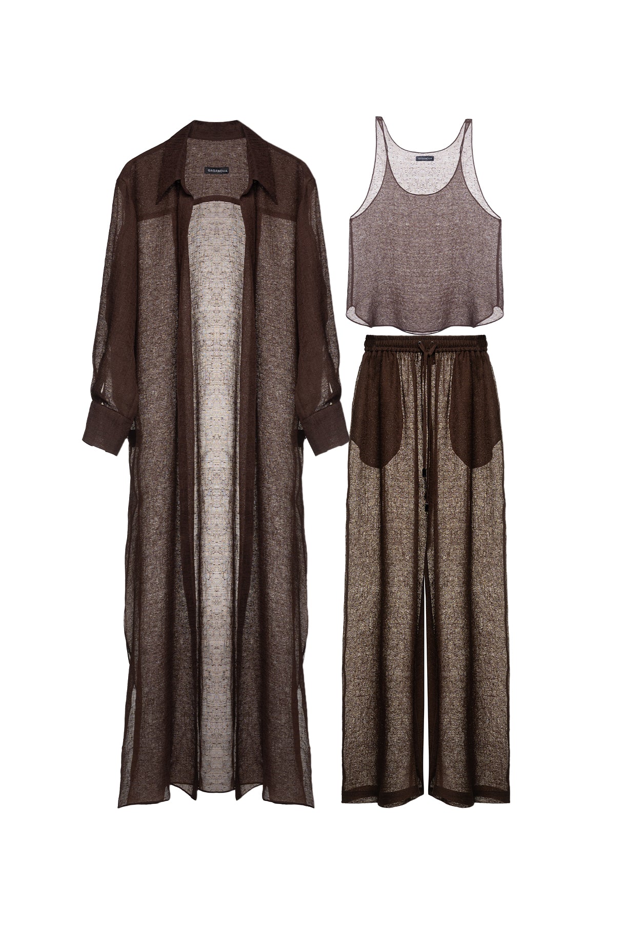 Sheer-textured Set
