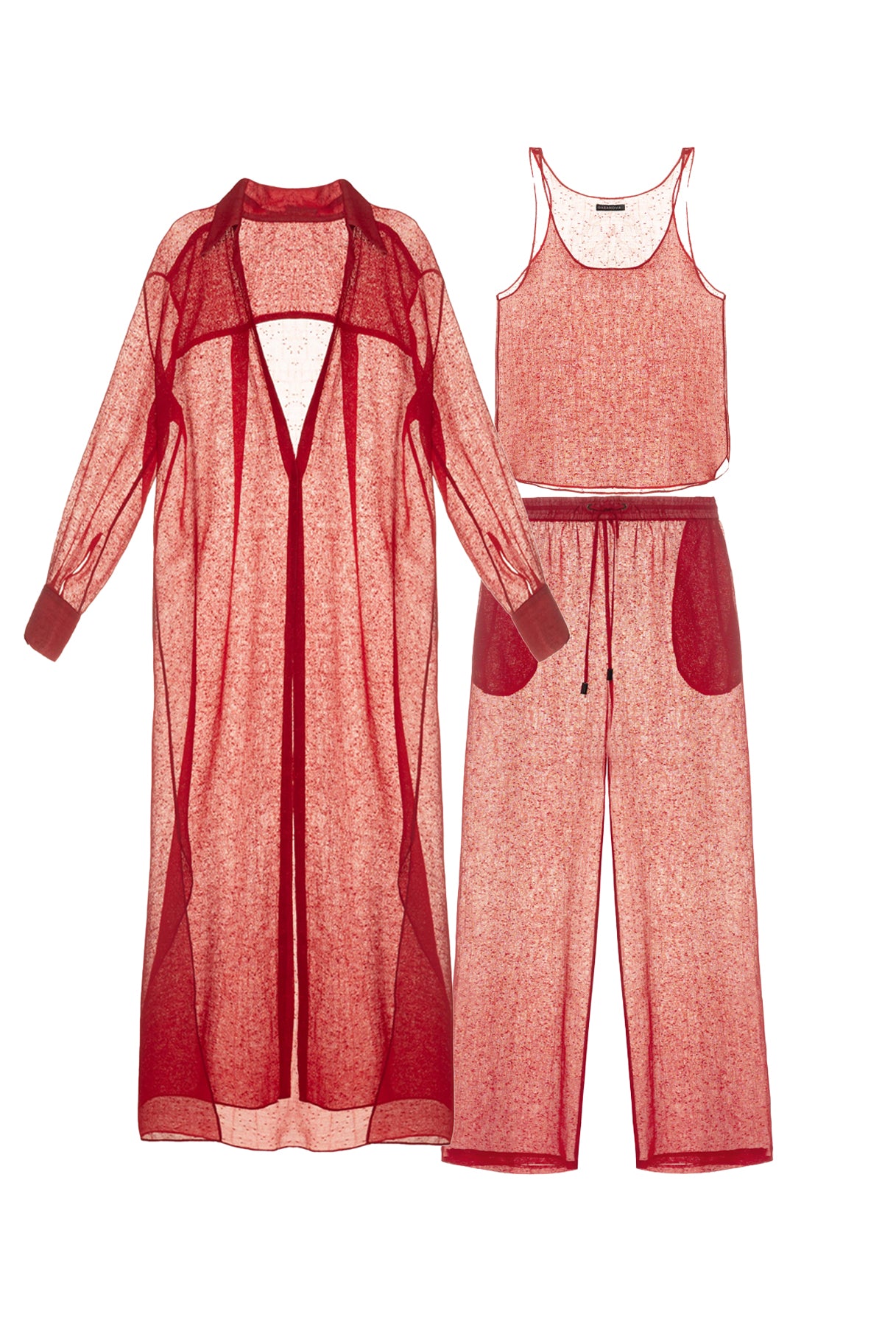 Sheer-textured Set