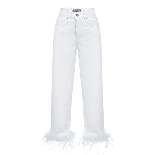Jeans With Boa | GASANOVA